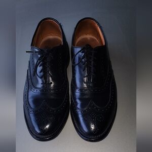 $50 Allen Edmonds Chester Wingtip Lace Up Dress Shoe Size 8.5 E